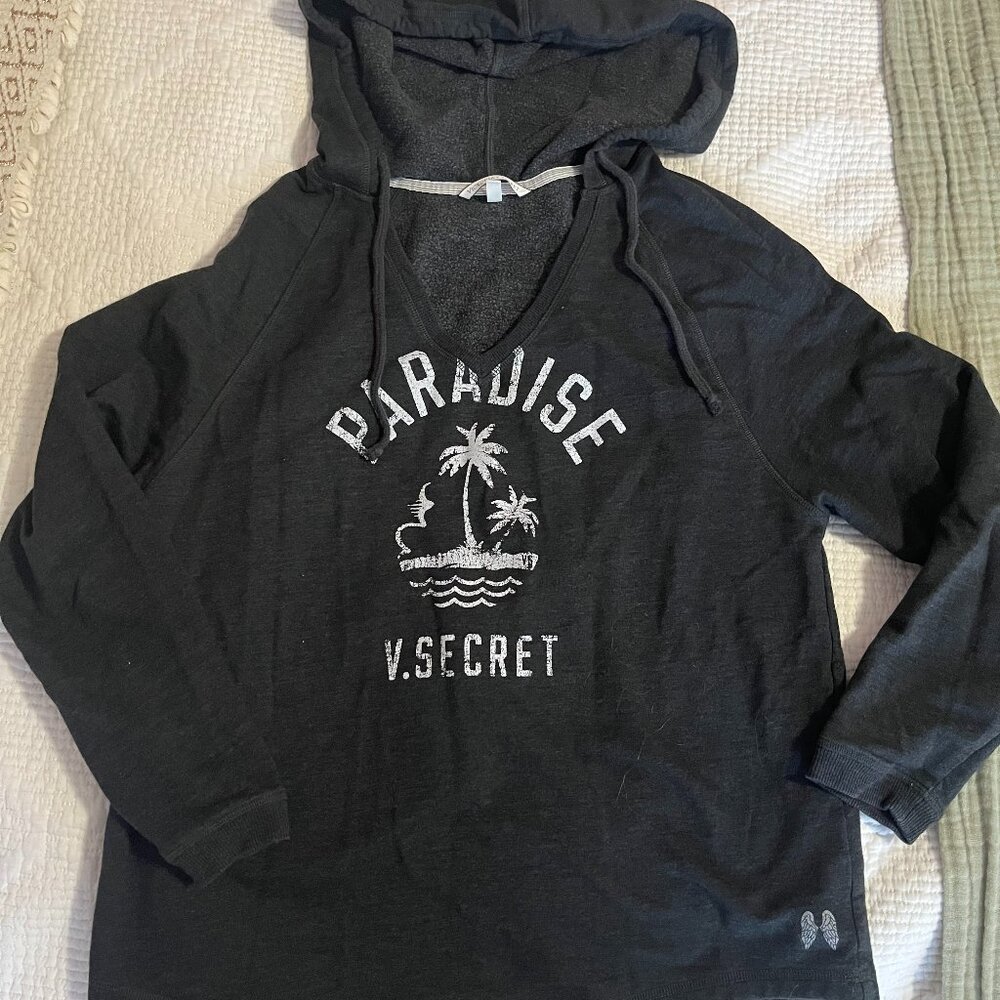 Victoria’s Secret Paradise Gray Hoodie Sweatshirt